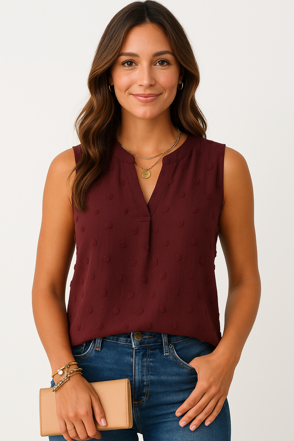 Blusa sem Mangas Diva Maria