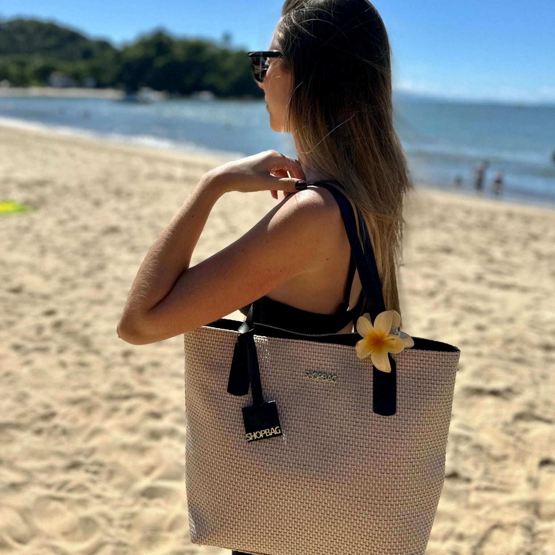 Bolsa Sacola De Praia Verão Palha Grande Piscina Shopbag