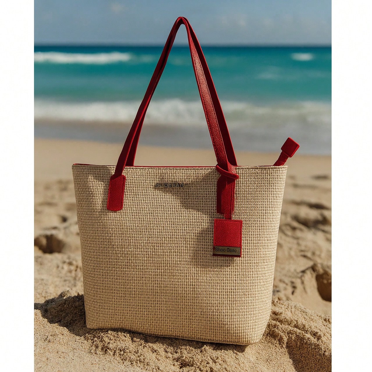Bolsa Sacola De Praia Verão Palha Grande Piscina Shopbag
