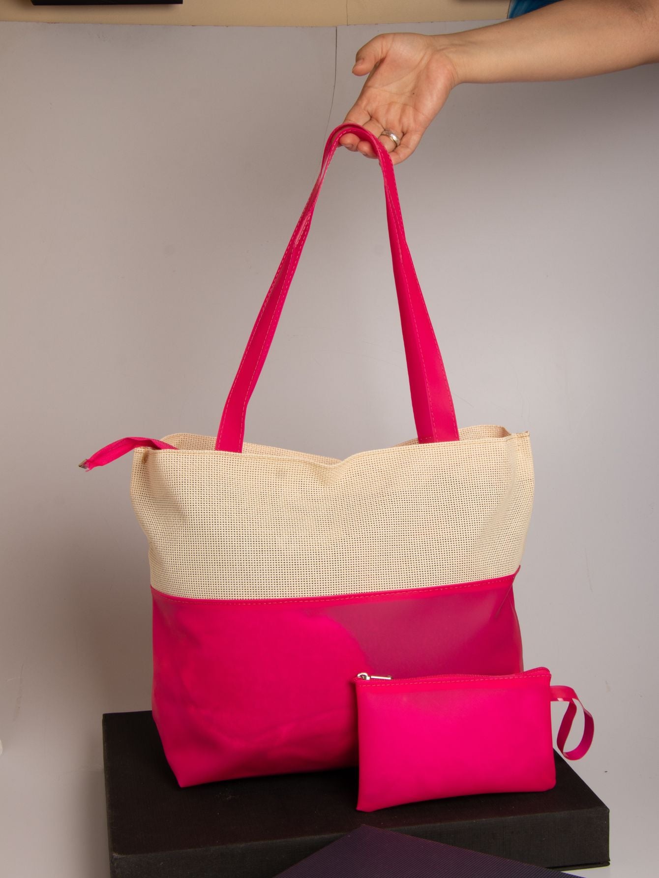 Bolsa de Praia Feminina Silicone Ipermeável com Necessaire