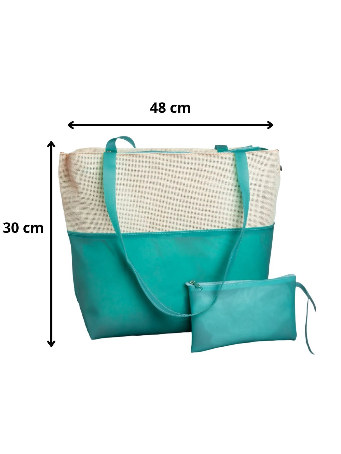 Bolsa de Praia Feminina Silicone Ipermeável com Necessaire