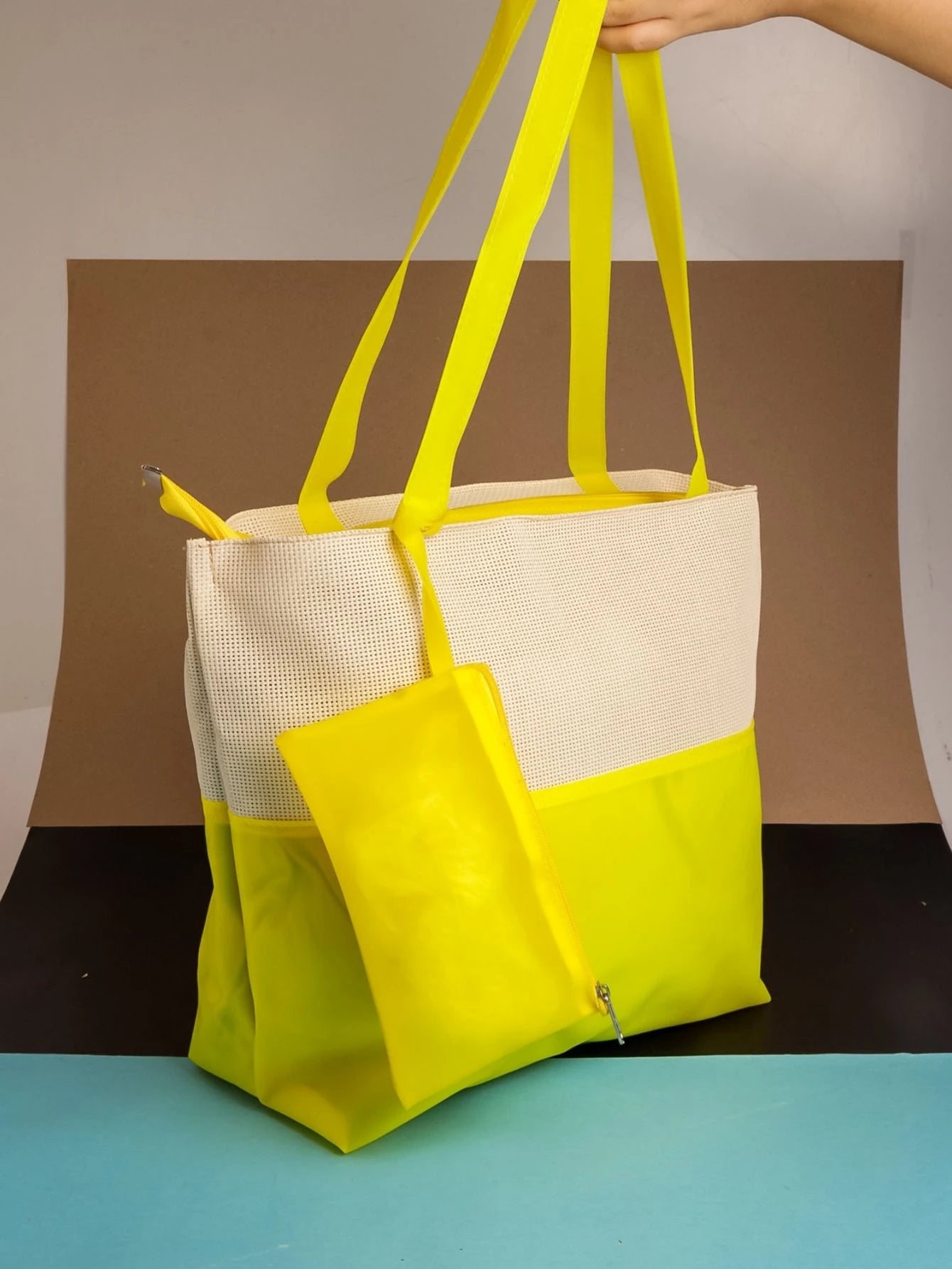 Bolsa de Praia Feminina Silicone Ipermeável com Necessaire