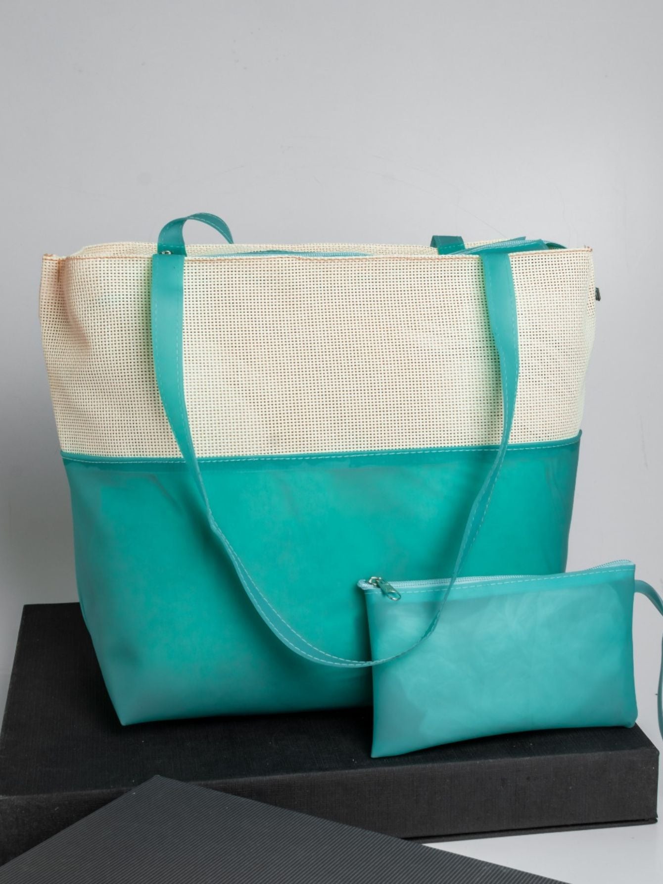 Bolsa de Praia Feminina Silicone Ipermeável com Necessaire