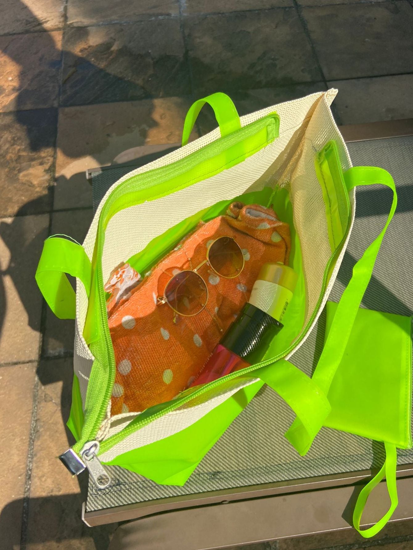 Bolsa de Praia Feminina Silicone Ipermeável com Necessaire