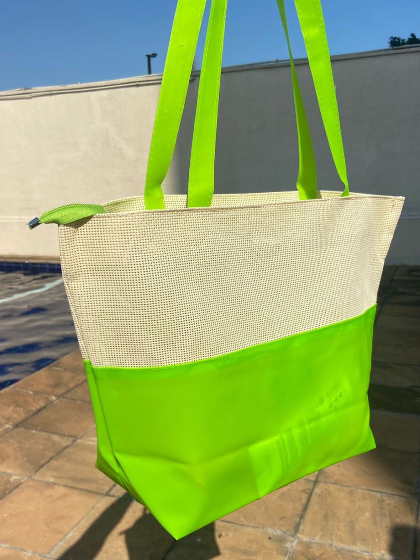 Bolsa de Praia Feminina Silicone Ipermeável com Necessaire