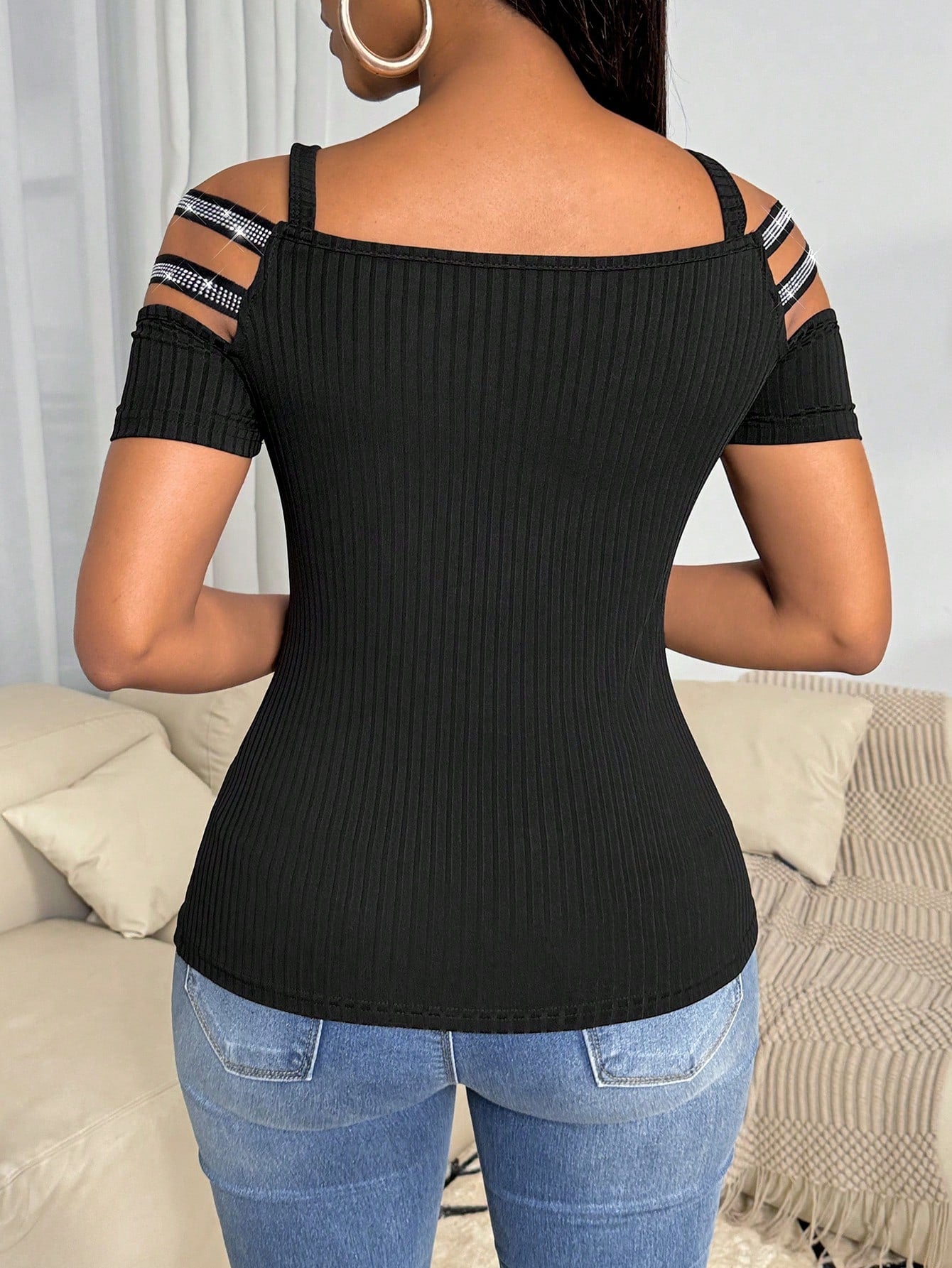 Blusa com Mangas Curtas Diva