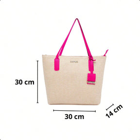 Bolsa Sacola De Praia Verão Palha Grande Piscina Shopbag