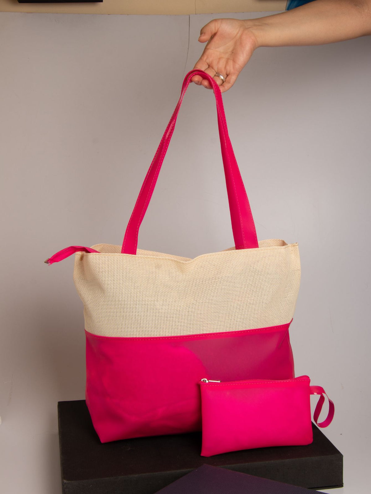 Bolsa de Praia Feminina Silicone Ipermeável com Necessaire