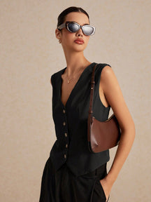 Blusa Colete de linho Francinne