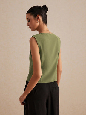 Blusa Colete de linho Francinne