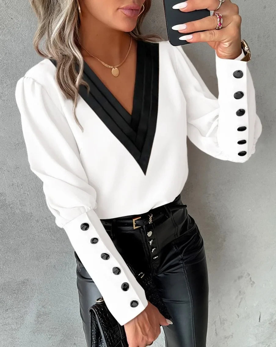 Blusa de inverno, blusa outono inverno, blusa de manga comprida, blusa fina, blusa de sair, blusa inverno 2024, tendencia outono inverno, blusa com detalhe