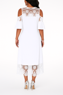 Vestido Midi com Manga Julia